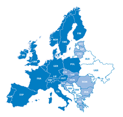 Карта Европы для Garmin City Navigator Europe 2012