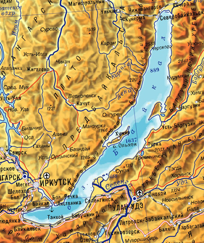 Морская карта Garmin - Карты Озера Байкал