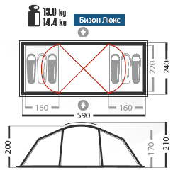 Палатка Normal Бизон люкс